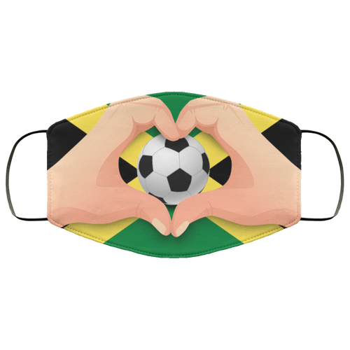 Caribbean Vibes Jamaica Football Face Cover-up